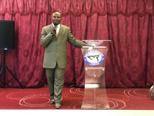 Bishop Udeme Ekpe. Preaching.